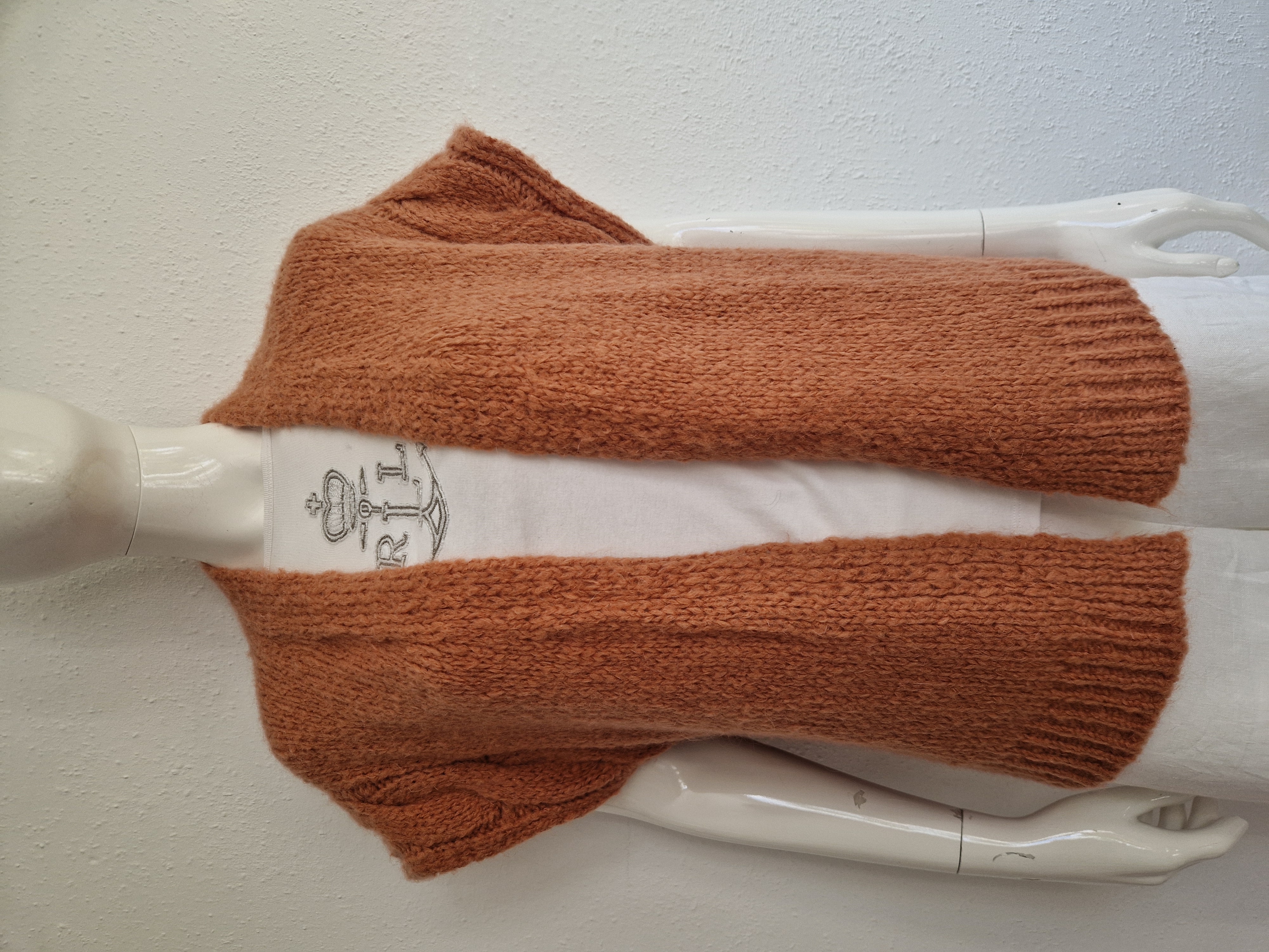 Summum vest Rustic. Maat S. Old Peach/Mohair.