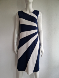 Ashley Brooke jurk. Maat 38/40, Blauw/crème gestreept.