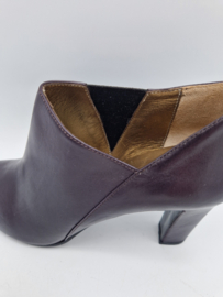 Roberto del Carlo enkellaarsjes. Maat 37,5, Aubergine/leer.