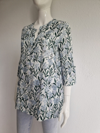 Riani blouse top. Maat 38, Creme/bloemenprint.