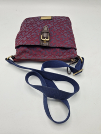 Tommy Hilfiger cross body tasje. Wijnrood/donkerblauw.