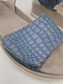Annalina sandalen. Maat 41, Blauw/leer.