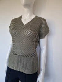 Enjoy spencer. Maat M. Grijs/groen.