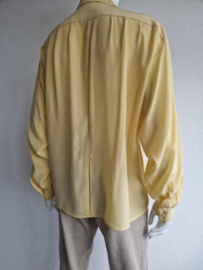 Falke vintage zijden blouse. Maat M. Zachtgeel.