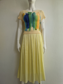 Leo & Ugo top. Maat 2. Geel/blauw.