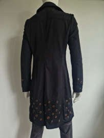 Sao Paulo trenchcoat. Maat 36, Zwart