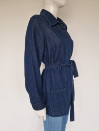 Goldgarn denim jas. Maat L. Blauw.