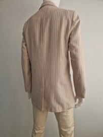 Scotch & Soda double breasted krijtstreep blazer. Maat M.Crème.