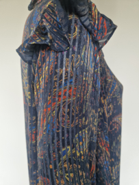 Maje Paris jurk | Maat 3 | Donkerblauw met paisleyprint |