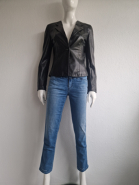 Armani Collezioni blazer. IT. Maat 42, Zwart/leer.