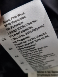 COS double breasted jas. Maat M. Zwart/wol.