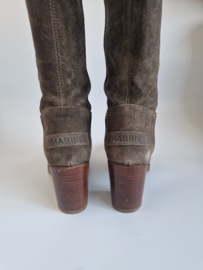 Shabbies Amsterdam hoge laarzen | Maat 40 | Taupe |