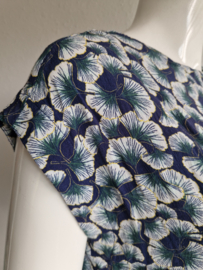 Sissy Boy top. Maat S. Blauw/print.