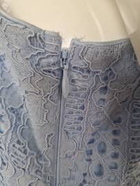 Steps kanten jurk met bolero. Maat 38/40. Lichtblauw