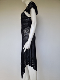 Twinset zwart kanten jurk. Maat 36,