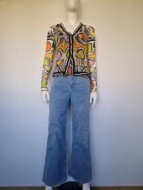 Top en vest. Maat 38. All over print.
