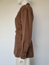 Vanilia Flat Utility Field Jacket. Maat 38. Bruin.