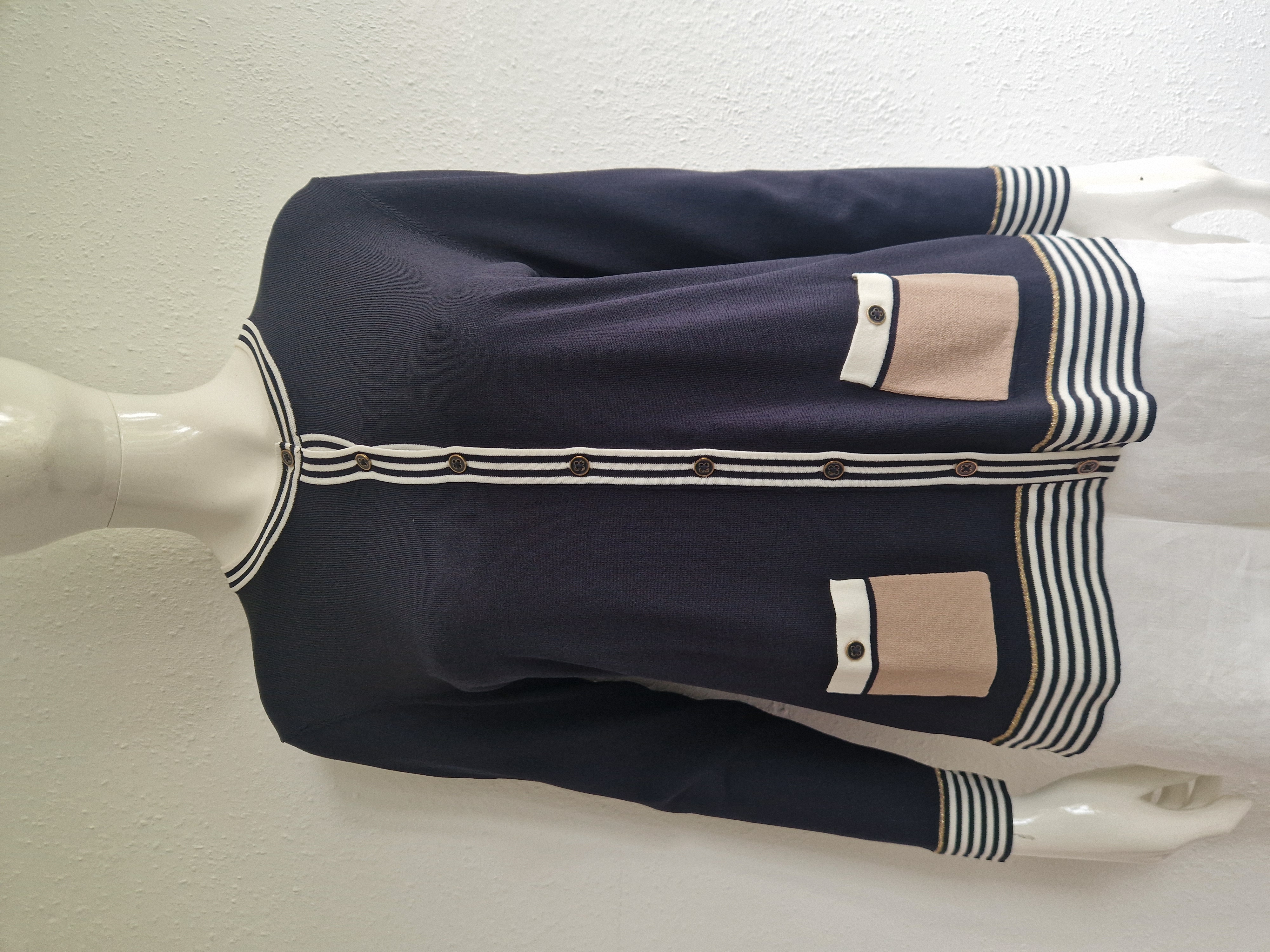 Un Jour Ailleurs vest. Maat 2, Donkerblauw.