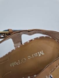 Marc O'Polo plateaupumps met enkelbandje. Mt. 4,5, Lichtblauw.