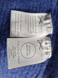 Studio Anneloes gebreid vest | Maat S | Blauw |