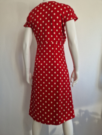King Louie jurk. Maat L. Rood/polkadots.