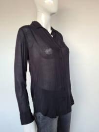 Oversized blouse Denham. Mt. XS. Zwart.