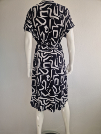 Zoso jurk Roxy. Maat M. Zwart/wit/print.