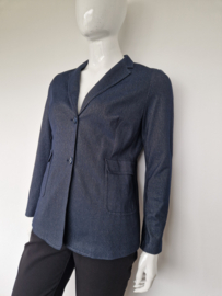 Someday denim blazer Nadalina. Maat 42, Donkerblauw.