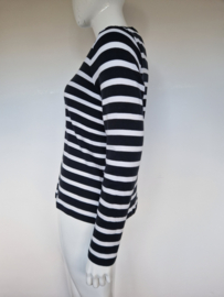 Ralph Lauren trui | Maat XL | Zwart/wit gestreept |