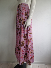 Claudia Sträter midi rok. Maat 40. Lila/bloemenprint.