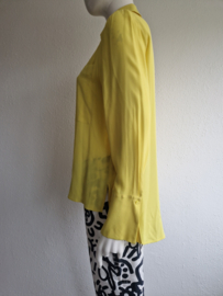 Luisa Cerano blouse. Maat 40, Geel/zijdemix.