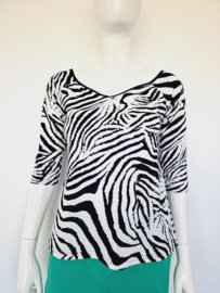 Studio Anneloes travelstof top. Zebraprint.