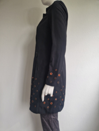 Sao Paulo trenchcoat. Maat 36, Zwart