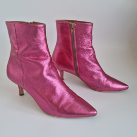 DWRS enkellaarsjes | Maat 38 | Fuchsia/ metallic |