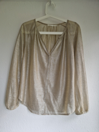 See U Soon top. Maat M/L. Goudkleurig.