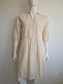 Yaya Women jurk. Maat 40, Crème/broderie.