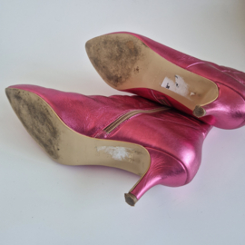 DWRS enkellaarsjes | Maat 38 | Fuchsia/ metallic |