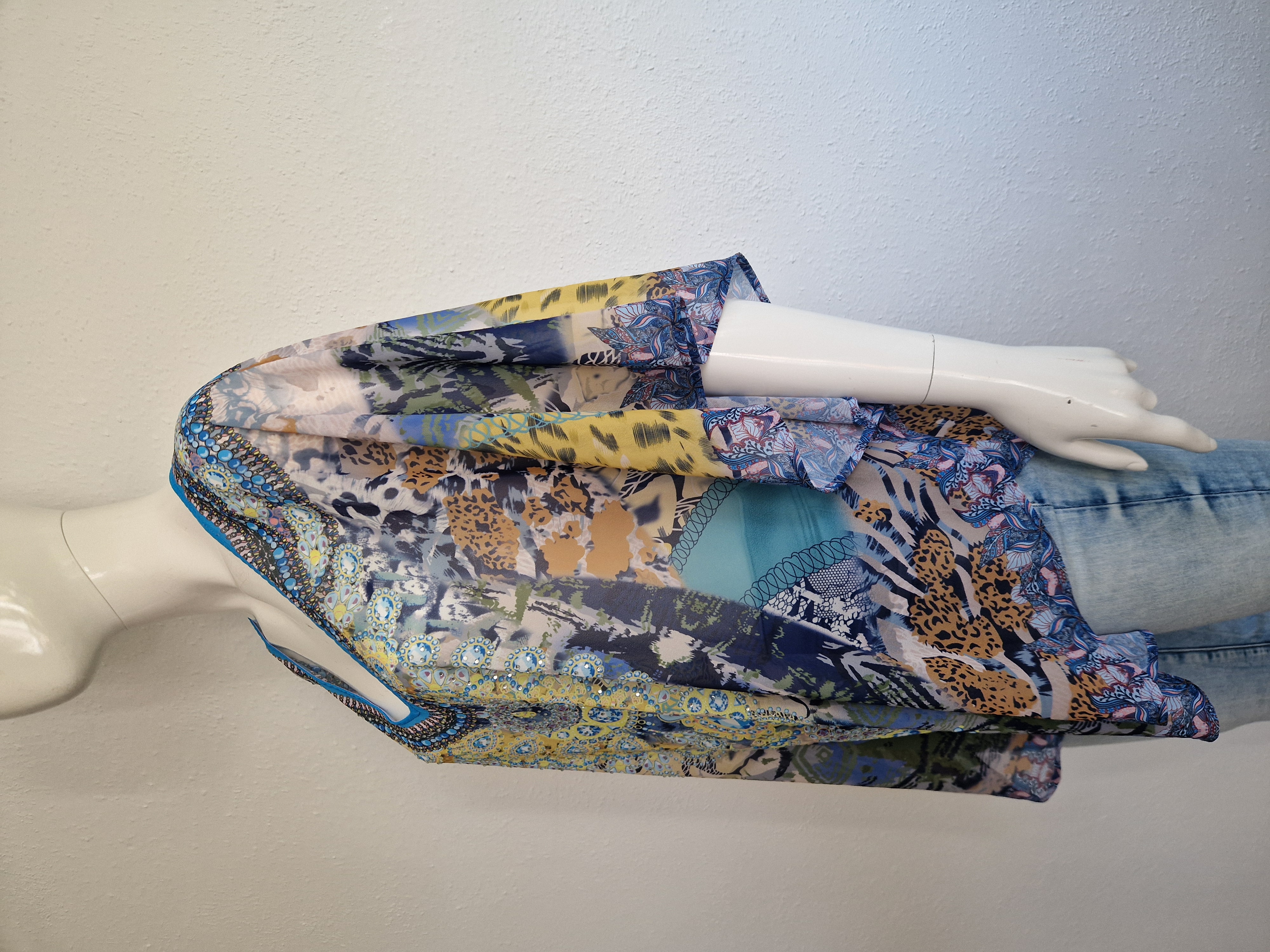 Kaftan. Maat AS. All over print.