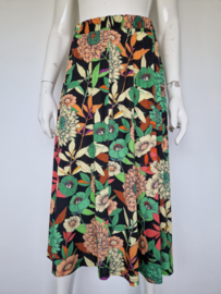 Ilse Jacobsen rok | Maat M | Zwart/bloemenprint |