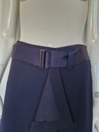 Riani midi rok met overslag. Maat 38/40. Donkerblauw