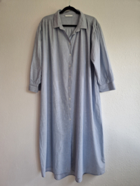by-bar Pin Stripe Shirt Dress | Maat XL | Indi Grey |