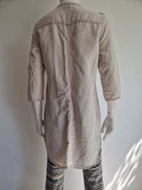 Dreamstar blouse. Maat 38. Beige/linnen.