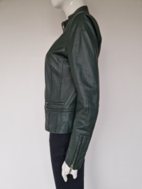 Ginger jasje. Maat 38/40. Donkergroen/leer.