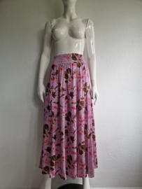 Claudia Sträter midi rok. Maat 40. Lila/bloemenprint.