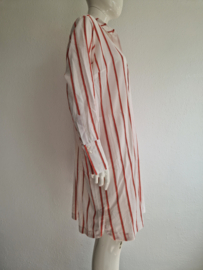 Oilily jurk Dreux. Maat 40, Wit/rood gestreept.
