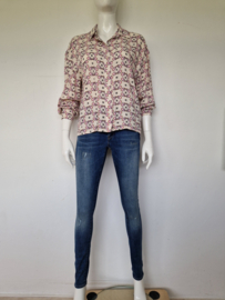 ALIX blouse. Mt. M. Crème/print.