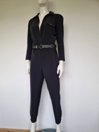 Elisabetta Franchi jumpsuit Tuta. IT maat 42. Zwart