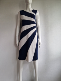 Ashley Brooke jurk. Maat 38/40, Blauw/crème gestreept.