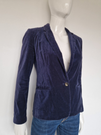 Monoprix Femme blazer. Maat 38. Blauw/fluweel.