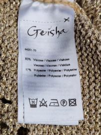 Geisha gebreide top. Maat 40, Goud.